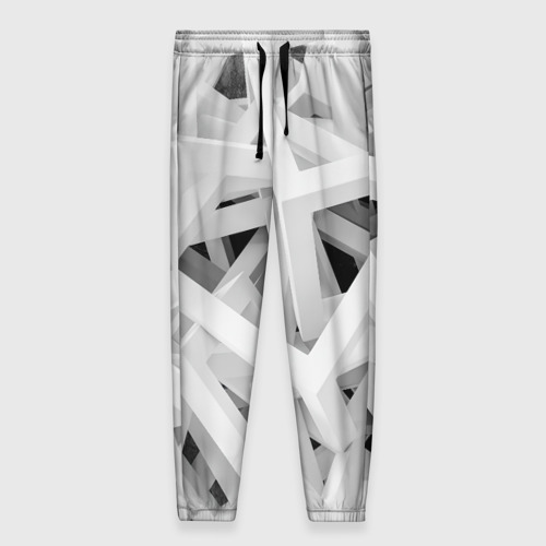 Женские брюки 3D с принтом БЕЛЫЙ АРХИТЕКТОР, вид спереди #2
