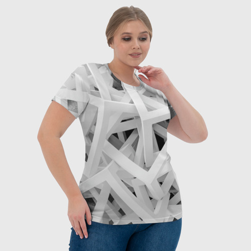 Женская футболка 3D с принтом БЕЛЫЙ АРХИТЕКТОР, фото #4