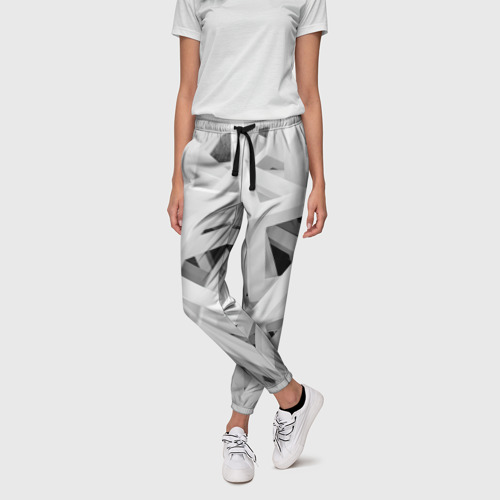 Женские брюки 3D с принтом БЕЛЫЙ АРХИТЕКТОР, фото на моделе #1