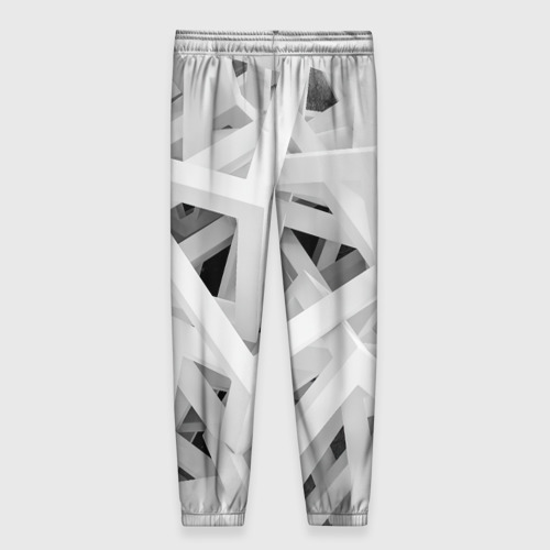 Женские брюки 3D с принтом БЕЛЫЙ АРХИТЕКТОР, вид сзади #1