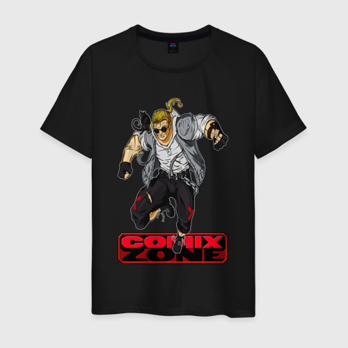 Мужская футболка хлопок Sega comix, цвет черный