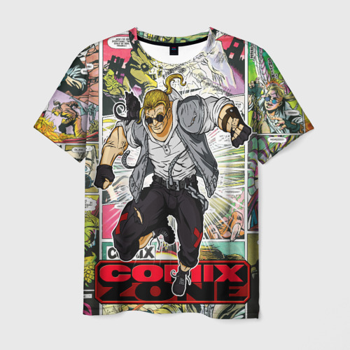 Мужская футболка с принтом Comix zone mutants, вид спереди №1