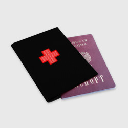 Обложка для паспорта матовая кожа Служба спасения спасите ка Арсения - фото 2