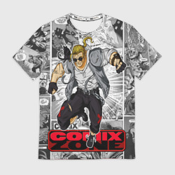 Мужская футболка 3D Gray comix
