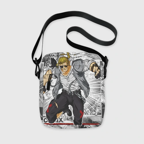 Сумка через плечо 3D Gray comix
