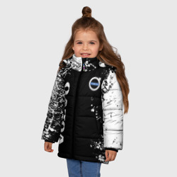 Зимняя куртка для девочек 3D Volvo капли и брызги красок - фото 2