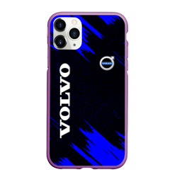 Чехол для iPhone 11 Pro Max матовый Volvo авто текстура