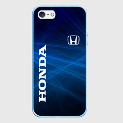 Чехол для iPhone 5/5S матовый [Honda] - Blue