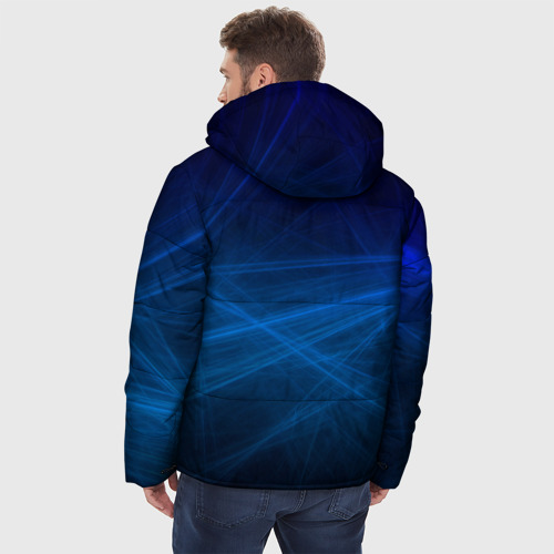 Мужская зимняя куртка 3D [Honda] - Blue, цвет черный - фото 4