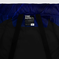 Куртка с принтом [Honda] - Blue для мужчины, вид на модели спереди №4. Цвет основы: черный