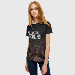 Женская футболка 3D Мы все мертвы (зомби) - фото 2
