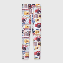 Леггинсы 3D Рок Музыкант