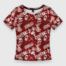 Женская футболка 3D Slim Хард Рок hard-rock
