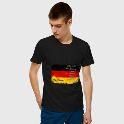 Мужская футболка хлопок Для графика: флаг Германии - фото 2