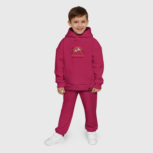 Детский костюм хлопок Oversize Твин Пикс 2022 ltd, цвет маджента - фото 9
