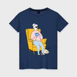 Женская футболка хлопок Киноманочка