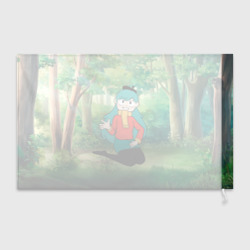 Флаг 3D Хильда сидит в лесу - фото 2