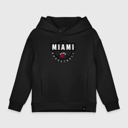 Детское худи Oversize хлопок Miami heat NBA Маями Хит НБА