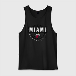 Мужская майка хлопок Miami heat NBA Маями Хит НБА