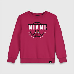 Детский свитшот хлопок Miami heat NBA Маями Хит НБА