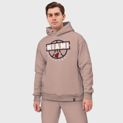 Мужской костюм oversize хлопок Miami heat NBA Маями Хит НБА - фото 2