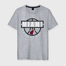 Мужская футболка хлопок Miami heat NBA Маями Хит НБА