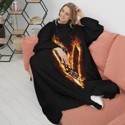 Плед с рукавами Викинги: Вальхалла, логотип - фото 2