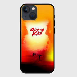 Чехол для iPhone 13 mini Кобра Кай Закат Градиент Cobra Kai Sun