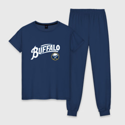 Женская пижама хлопок Баффало Сейберз , Buffalo Sabres