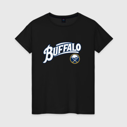 Женская футболка хлопок Баффало Сейберз , Buffalo Sabres