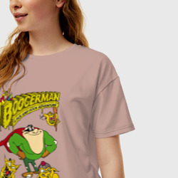 Женская футболка хлопок Oversize Booger boy - фото 2