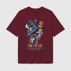 Женская футболка Oversize хлопок texturе Contra hard corps