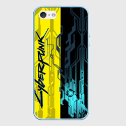 Чехол для iPhone 5/5S матовый CYBERPUNK | 2077 | Логотип