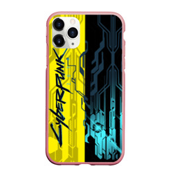 Чехол для iPhone 11 Pro Max матовый Cyberpunk 2077 Логотип