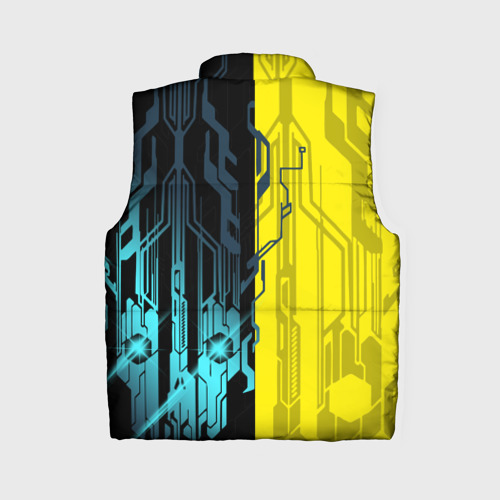 Женский жилет утепленный 3D Cyberpunk 2077 Логотип, цвет черный - фото 2