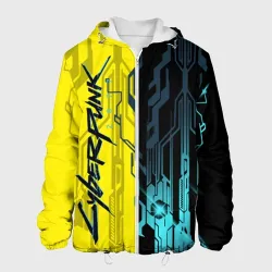Мужская куртка 3D CYBERPUNK | 2077 | Логотип