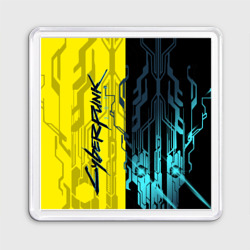 Магнит 55*55 Cyberpunk 2077 Логотип