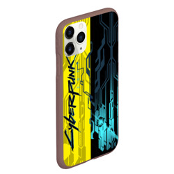 Чехол для iPhone 11 Pro Max матовый Cyberpunk 2077 Логотип - фото 2