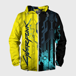 Мужская ветровка 3D CYBERPUNK | 2077 | Логотип