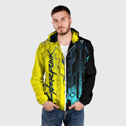 Мужская ветровка 3D CYBERPUNK | 2077 | Логотип - фото 2