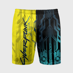 Мужские шорты спортивные Cyberpunk 2077 Логотип