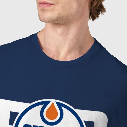 Мужская футболка хлопок Forever not just when We win, Эдмонтон Ойлерз, Edmonton Oilers - фото 6