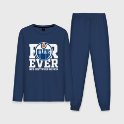 Мужская пижама с лонгсливом хлопок Forever not just when We win, Эдмонтон Ойлерз, Edmonton Oilers