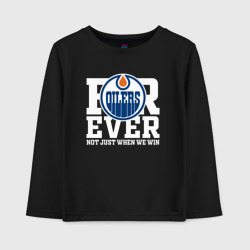 Детский лонгслив хлопок Forever not just when We win, Эдмонтон Ойлерз, Edmonton Oilers