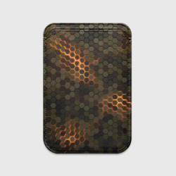 Картхолдер Magsafe магнитный Стальной камуфляж 3Д броня свечение