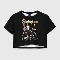 Женская футболка Crop-top 3D Sabaton Сабатон