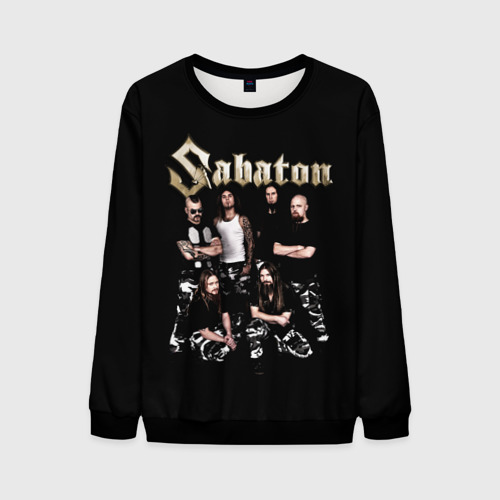 Мужской свитшот 3D Sabaton Сабатон, цвет черный