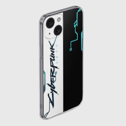 Чехол для iPhone 15 силиконовый с защитой камеры Cyberpunk 2077 Game - фото 2