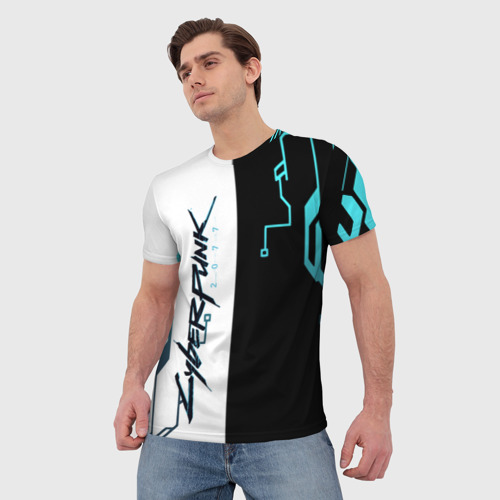 Мужская футболка 3D Cyberpunk 2077 Game, цвет 3D печать - фото 3