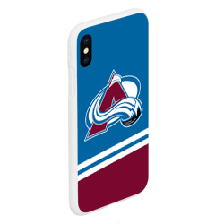 Чехол для iPhone XS Max матовый Colorado Avalanche, Колорадо Эвеланш - фото 2